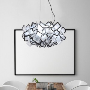 New design lighting flower modern acrylic pendnat  light for restaurant decoration