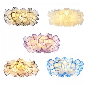 New design lighting flower modern acrylic pendnat  light for restaurant decoration