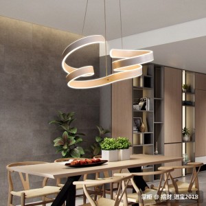 Modern led pendant lights for dining living room Kitchen Room Aluminum cerchio anello lampadario hanging pendant lamp