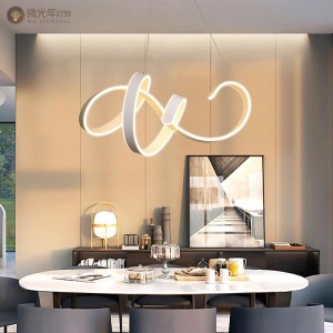Fancy decoration acrylic led hanging chandelier with CE/ROHS/SAA/BIS/UL/ETL