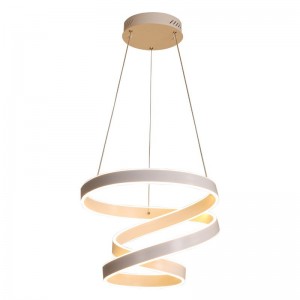 Fashion Aluminum LED Chandelier Circular Creative Modern Acrylic Lamps