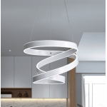 Fashion Aluminum LED Chandelier Circular Creative Modern Acrylic Lamps