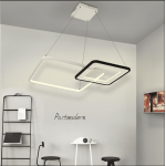 Creative personality ring/square bedroom lights living room pendant office lighting