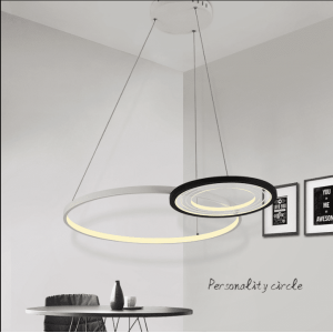 Creative personality ring/square bedroom lights living room pendant office lighting