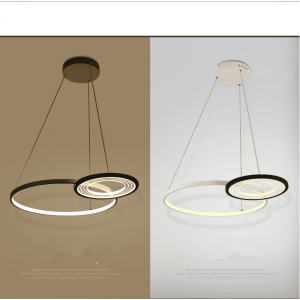 Creative personality ring/square bedroom lights living room pendant office lighting