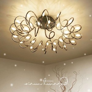 CE FCC ROHS approved  LED Flower Modern Simple Aluminum Ceiling Lamp