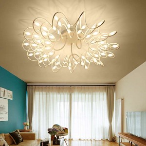 CE FCC ROHS approved  LED Flower Modern Simple Aluminum Ceiling Lamp