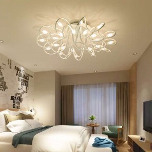 CE FCC ROHS approved  LED Flower Modern Simple Aluminum Ceiling Lamp