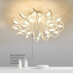 CE FCC ROHS approved  LED Flower Modern Simple Aluminum Ceiling Lamp