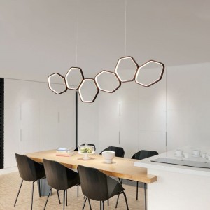 CE,RoHS ,SAA ,UL standard Aluminum LED Modern Round Chandelier Pendant Lamp