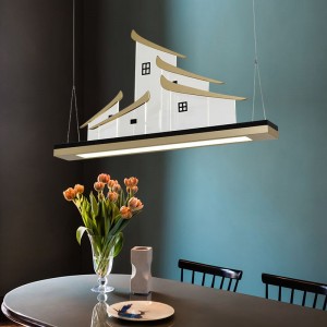 Customized Individual LED 48W  iron pendant lamp post-modern simple living room hanging lamp