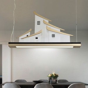 Customized Individual LED 48W  iron pendant lamp post-modern simple living room hanging lamp