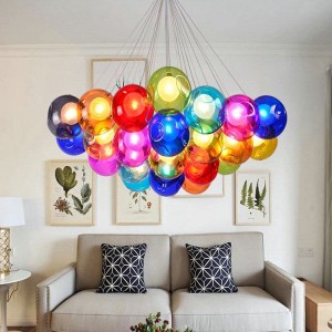 Glass Ball Chandelier Decoration Pendent Light for living room, dinning room, shop