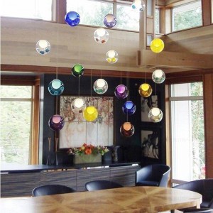 Glass Ball Chandelier Decoration Pendent Light for living room, dinning room, shop