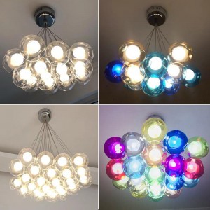 Glass Ball Chandelier Decoration Pendent Light for living room, dinning room, shop