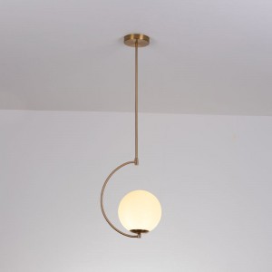 Hanging light pendant light Nordic modern 150mm 200mm 300mm simple glass ball for living room