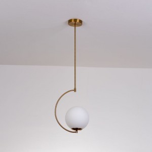 Hanging light pendant light Nordic modern 150mm 200mm 300mm simple glass ball for living room