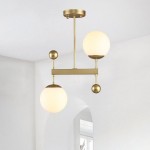 New Nordic LOFT Industrial Vintage Ball Glass Shade Modern Art Deco Hotel Home LED Chandelier Pendant Pending Lightings