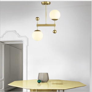 New Nordic LOFT Industrial Vintage Ball Glass Shade Modern Art Deco Hotel Home LED Chandelier Pendant Pending Lightings