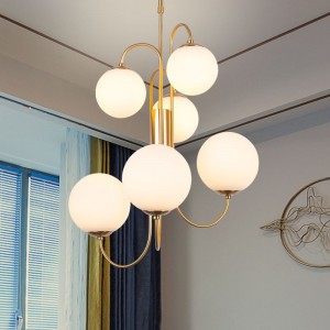 Classic Glass E27 Branch Chandelier Pendant light Decorate 4 balls