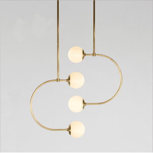 Classic Glass E27 Branch Chandelier Pendant light Decorate 4 balls