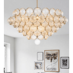 Nordic Simple Creative Luxury Gold Finished Metal K9 Crystal Pendant Lighting