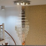 Crystal Ball LED Chandelier Lamp Wedding Decoration Chandelier Light Unique Line Lobby Lighting