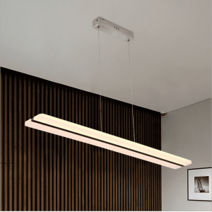 Dining Room LED Linear Chandelier With Remote Control Chandelier LED Lamp for the House