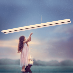 Dining Room LED Linear Chandelier With Remote Control Chandelier LED Lamp for the House