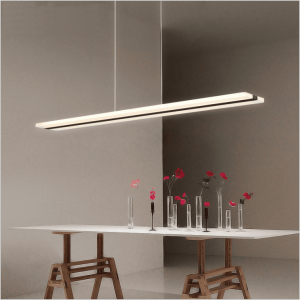 Dining Room LED Linear Chandelier With Remote Control Chandelier LED Lamp for the House