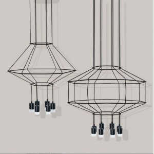 hot sale high quality new design industrial wind PMMA creative acrylic lampshade led pendant lamp iron pendant light
