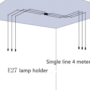 hot sale high quality new design industrial wind PMMA creative acrylic lampshade led pendant lamp iron pendant light