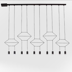 hot sale high quality new design industrial wind PMMA creative acrylic lampshade led pendant lamp iron pendant light