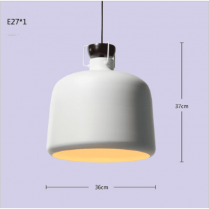 Industrial style Aluminum Wood Metal Pendant Light Hanging Lamp