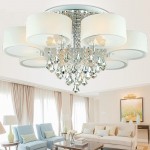 Round led living room crystal ceiling ceiling luxury stainless steel ceiling lamps