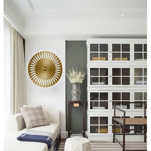 minimalist creative led golden color bedside wall lamp hotel bedroom light blade style wall lamp