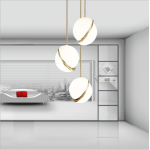 Nordic acrylic bubble ball chandeliers pendant lights lighting for decor