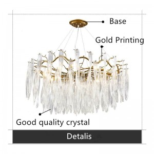 OEM Professional Manufacturer Luxury Modern Rain Drops Crystal Chandelier for Lobby Hall