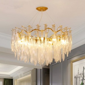 OEM Professional Manufacturer Luxury Modern Rain Drops Crystal Chandelier for Lobby Hall