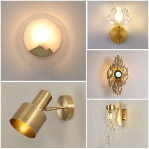 Traditional simple creative E14 cooper round wall lamp in kids room /hotel/project