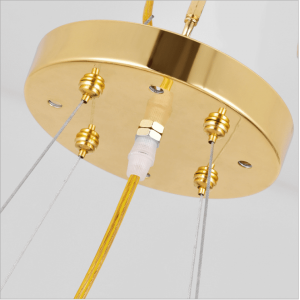 CompareShare Luxury Plating golden crystal Chandelier pendant light for hotel