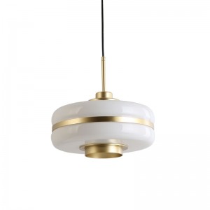 Modern pendant chandelier light decorative single gold glass pendant light