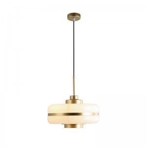 Modern pendant chandelier light decorative single gold glass pendant light