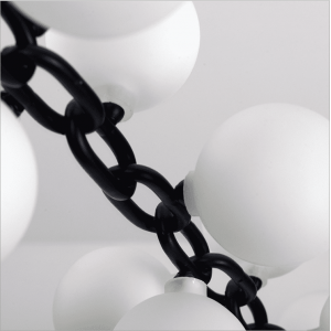 INS Lighting New Model Indoor Chandelier Fancy Stainless steel Pendant Light with Glass Ball