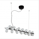 INS Lighting New Model Indoor Chandelier Fancy Stainless steel Pendant Light with Glass Ball