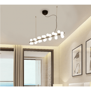 INS Lighting New Model Indoor Chandelier Fancy Stainless steel Pendant Light with Glass Ball