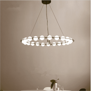 contemporary  Industrial style G9 lamp holder retro pendant  lamp with glass boll for living room
