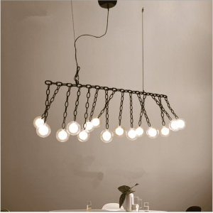 Nordic Desgin Hotel Restaurant Housing Large Chandelier 13 Glass Globe Pendant Light