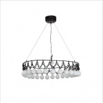 Popular LED Round G9 Bubble Glass stainless steel Project Pendant Light Chandelier