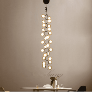 Pendant Lighting Chandelier Modern Ceiling Light Led Lamp Stainless steel Chandelier For Hotel Decorative Lighting